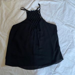 Black front detail tank